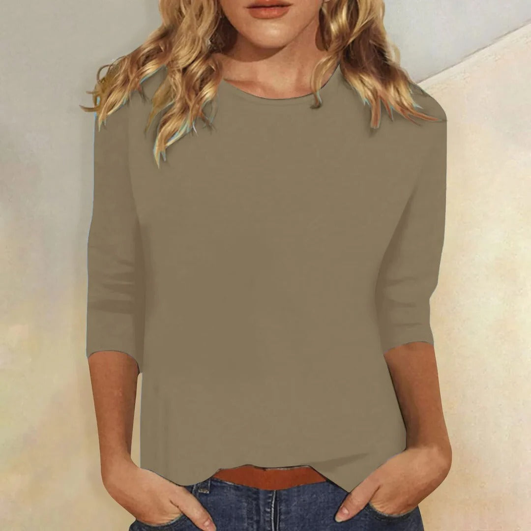 Maria Crew Neck Casual Everyday Top