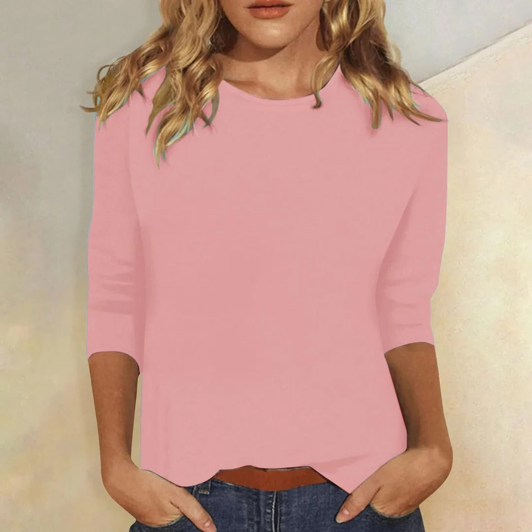 Maria Crew Neck Casual Everyday Top