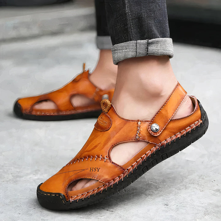 Chandler Orthopedic Leather Sandals