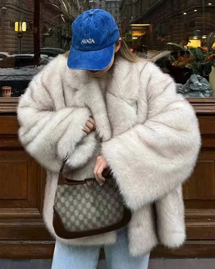 Charlotte Oversized Faux Fur Coat