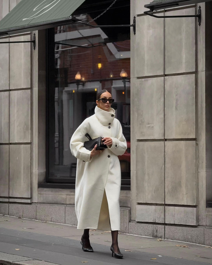 Frenchie Ivory Long Coat