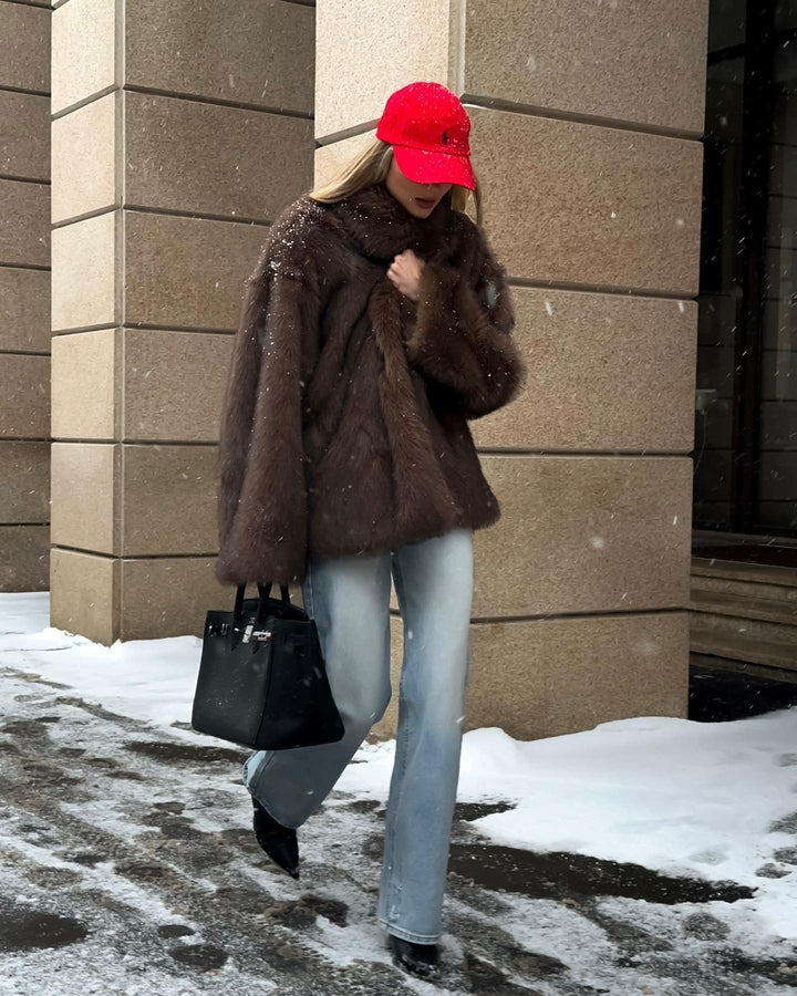 Charlotte Oversized Faux Fur Coat