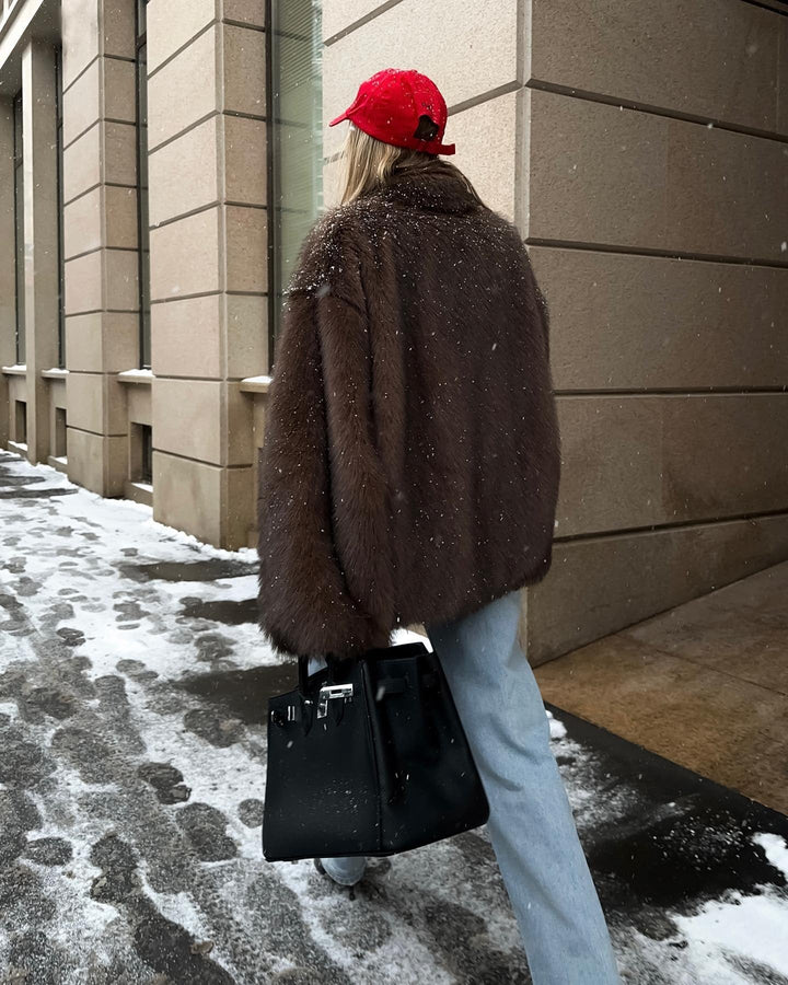 Charlotte Oversized Faux Fur Coat
