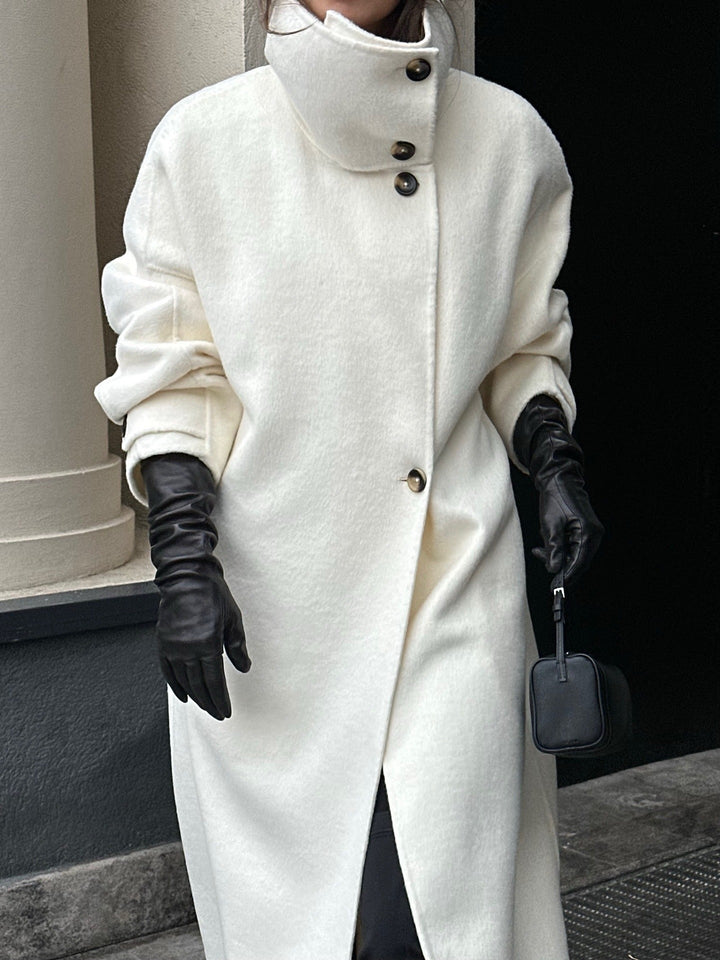 Frenchie Ivory Long Coat
