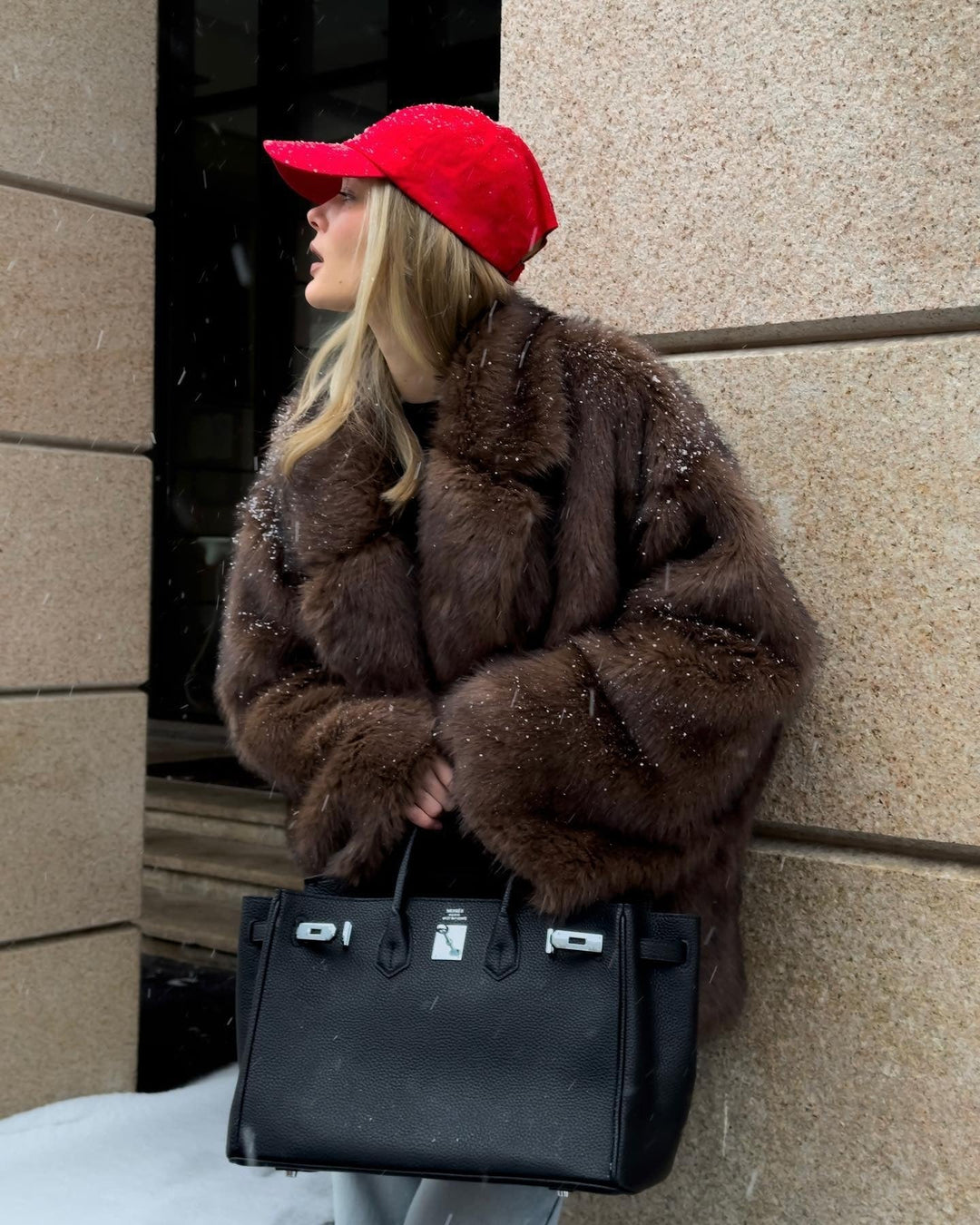 Charlotte Oversized Faux Fur Coat