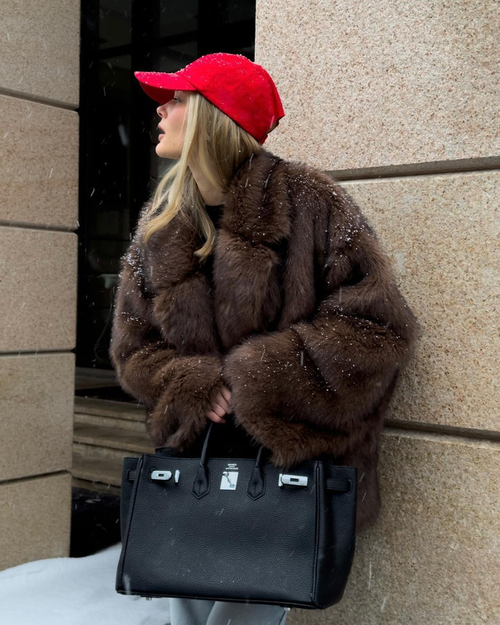 Charlotte Oversized Faux Fur Coat