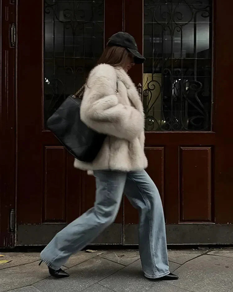 Charlotte Oversized Faux Fur Coat