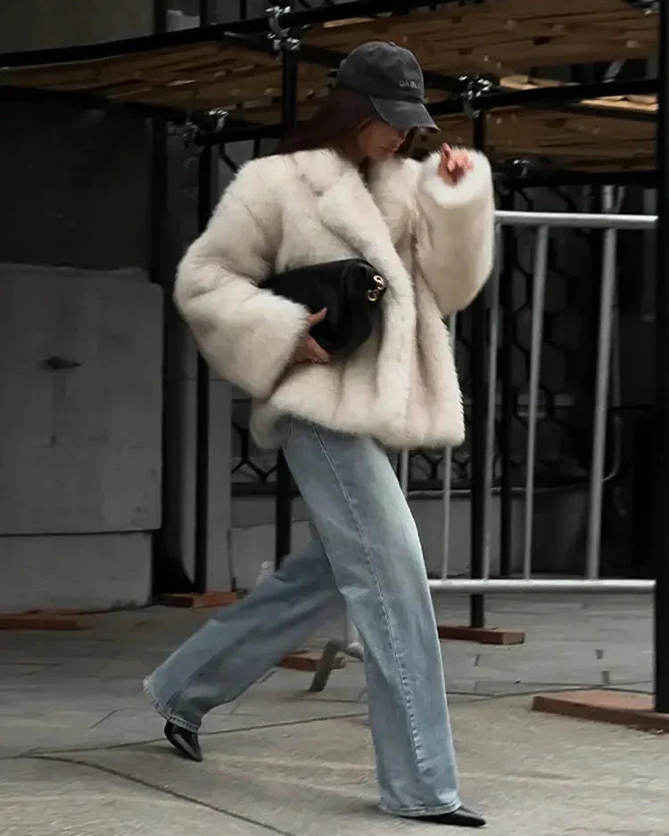 Charlotte Oversized Faux Fur Coat