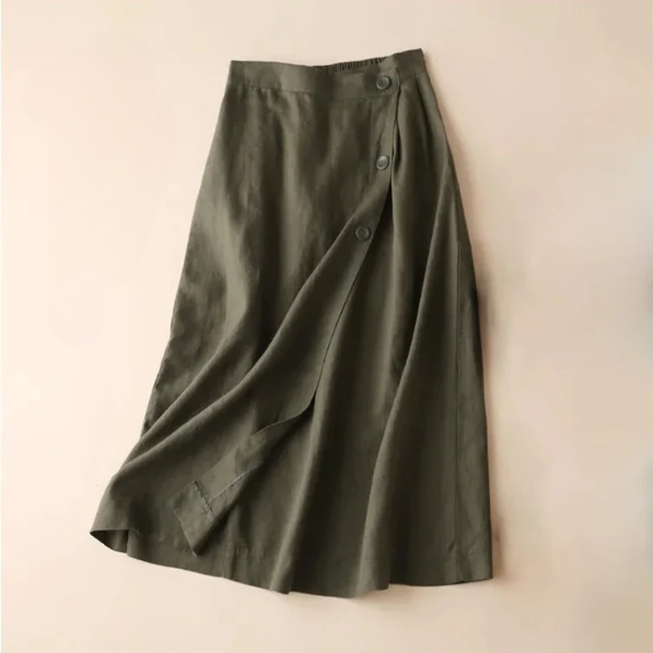 Melissa A-Line Linen Skirt