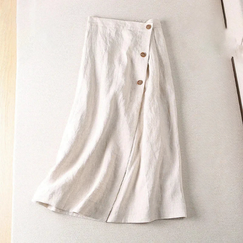 Melissa A-Line Linen Skirt