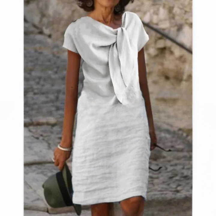 Mireya Linen Blend Mini Dress