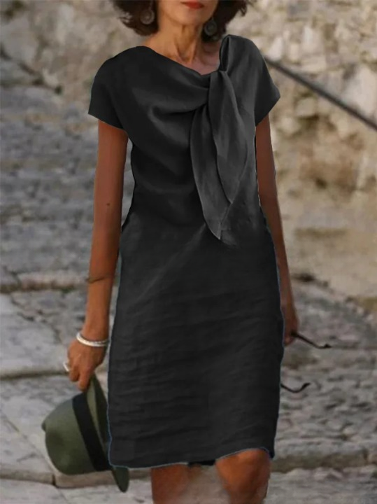 Mireya Linen Blend Mini Dress