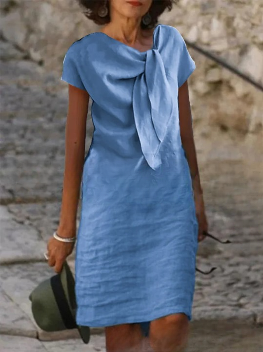 Mireya Linen Blend Mini Dress