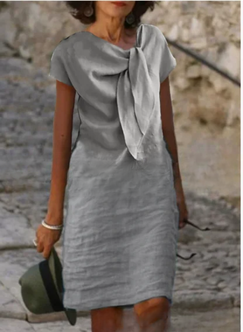Mireya Linen Blend Mini Dress