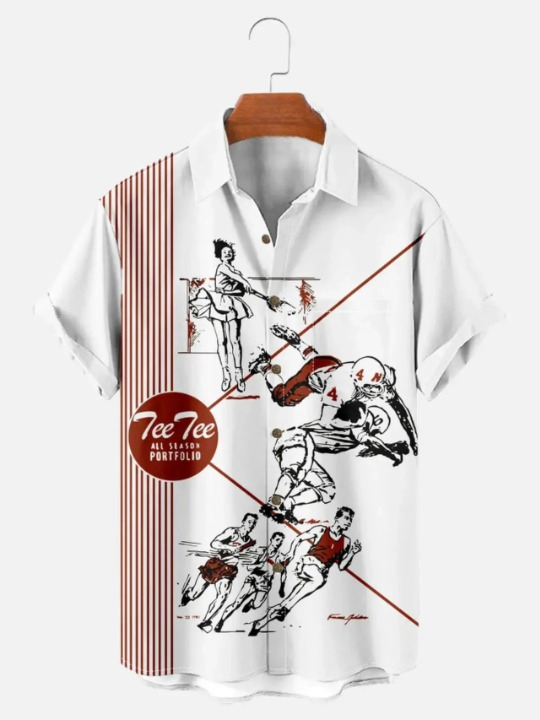 Nostalgia Graphic Short Sleeve Shirt