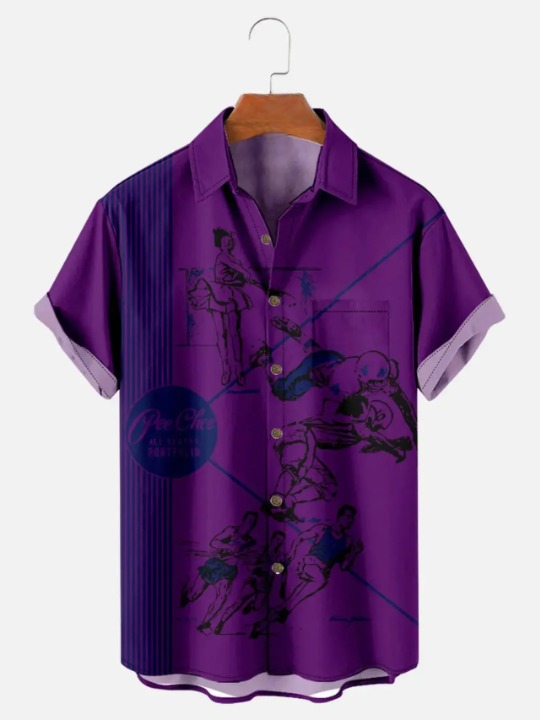 Nostalgia Graphic Short Sleeve Shirt