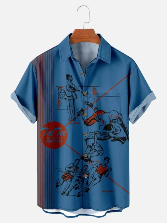 Nostalgia Graphic Short Sleeve Shirt