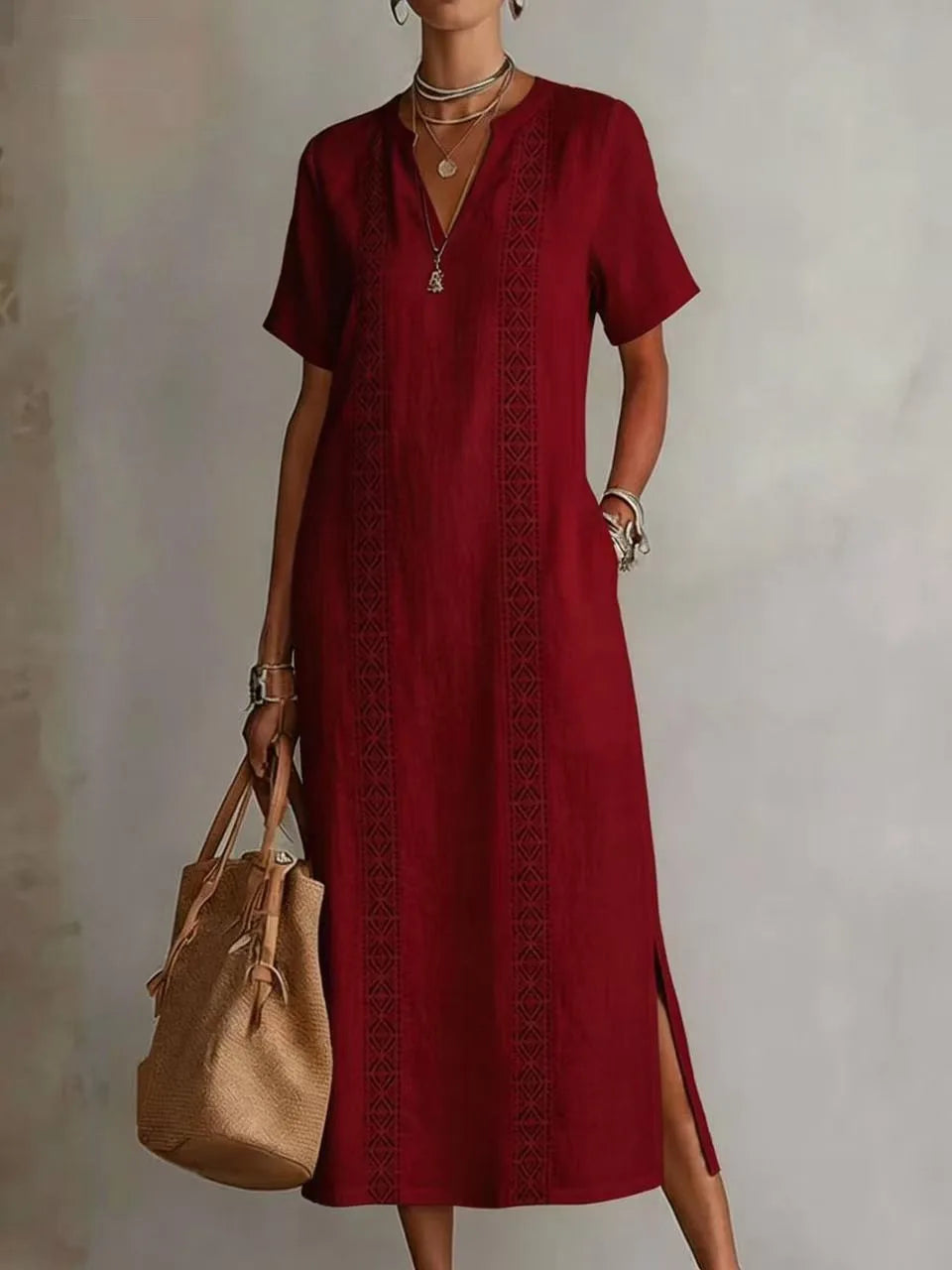 Coraline Side Slit Maxi Dress