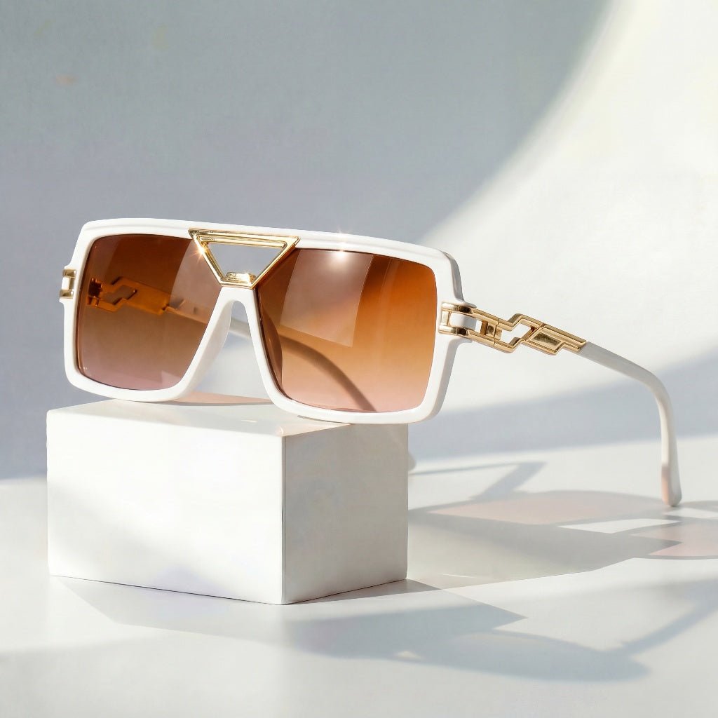 Marceline Chain Link Retro Square Sunglasses