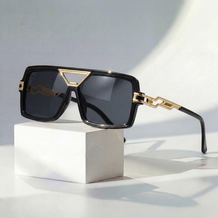 Marceline Chain Link Retro Square Sunglasses