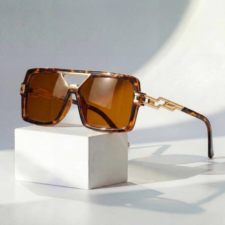 Marceline Chain Link Retro Square Sunglasses