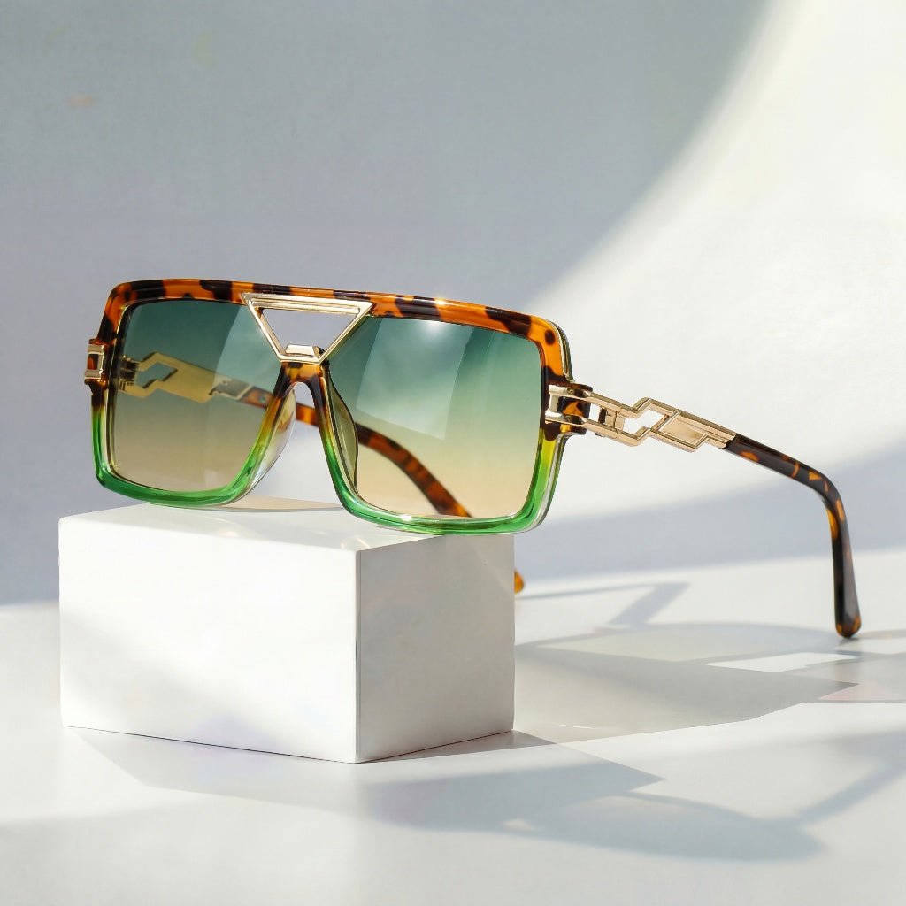 Marceline Chain Link Retro Square Sunglasses