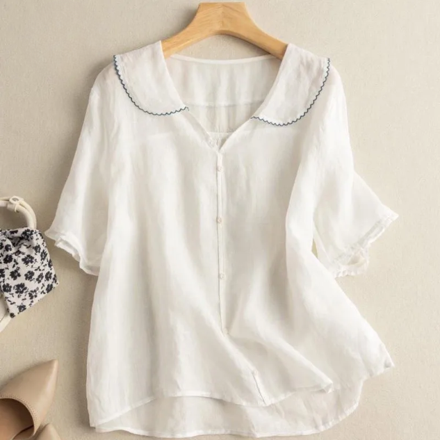 Vanessa Summer Linen Top