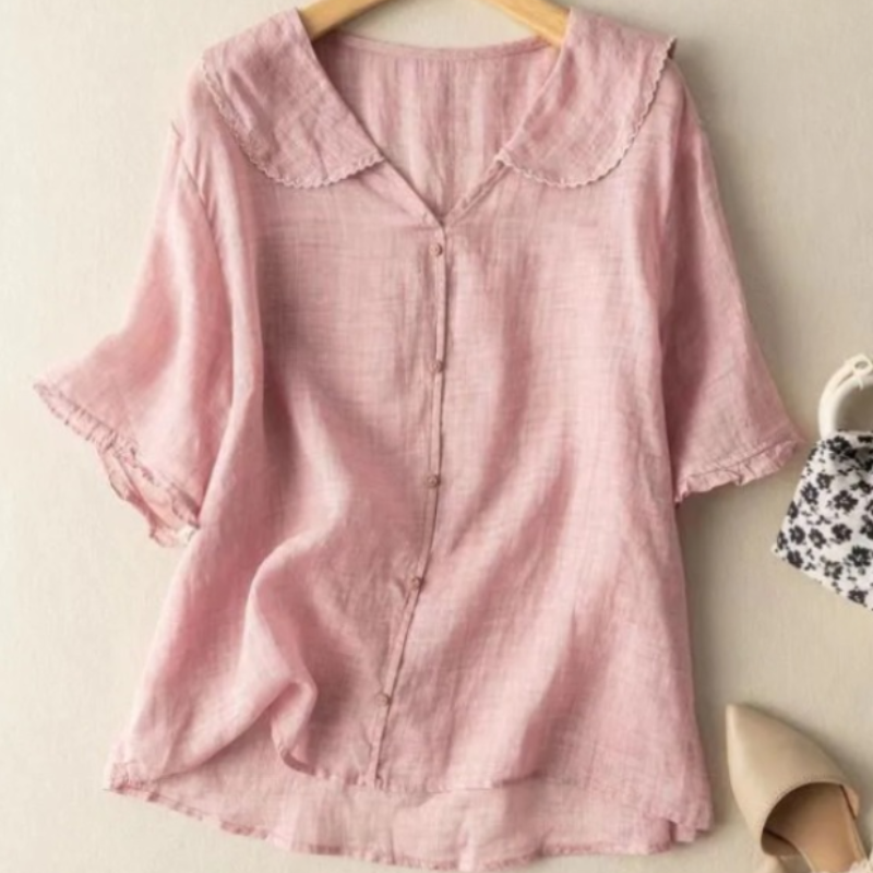 Vanessa Summer Linen Top