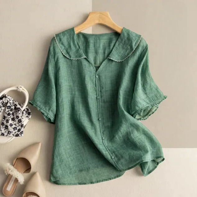 Vanessa Summer Linen Top