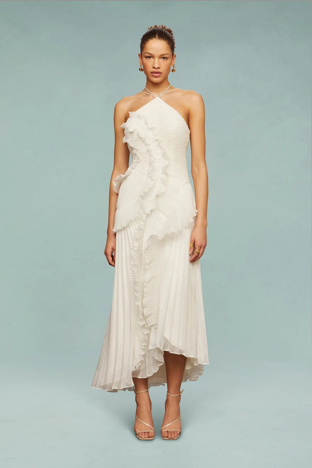 Jessalyn One Shoulder Maxi Wedding Guest Dress